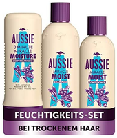 Aussie 美发套装（ Miracle Moist 奇迹保湿洗发水300毫升 + 护发素250毫升+深层发膜250毫升）