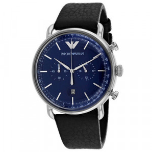 国内2347元!Emporio Armani 安普里奥阿玛尼 男士蓝色表盘手表 - AR11105