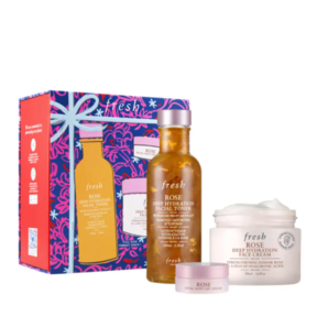 FRESH?馥蕾詩 Rose Deep Hydration 玫瑰系列高保濕套裝3件套（50ml面霜+100ml水+2g唇膏）