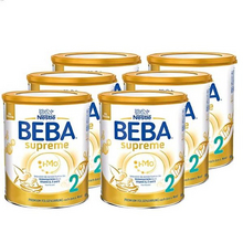超高端,Nestlé 雀巢 BEBA贝巴 Supreme至尊版 2段婴幼儿奶粉800g*6罐装