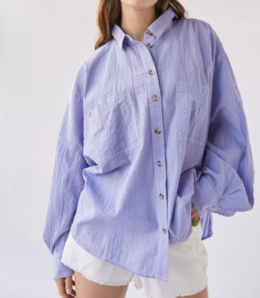 BDG Bell Button-Down Shirt 女士長袖襯衫