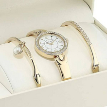 Anne Klein 安妮克莱因 AK/3288GBST 女式施华洛世奇水晶手表手镯套装