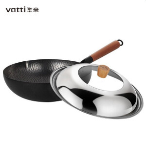 PLUS会员:VATTI 华帝 津锻系列 C3010 无涂层炒锅 30cm
