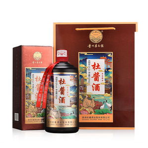 杜醬 53度香柔醬香型白酒500mL*6瓶整箱裝 贈3個手提袋