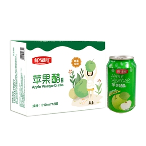 鲜绿园 苹果醋饮料 310ml*8罐