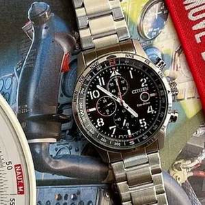 大降¥212!Citizen 西铁城 CA0790-83E 男士三眼计时光动能腕表