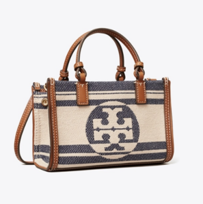 TORY BURCH ELLA 輕盈條紋 mini托特斜挎包