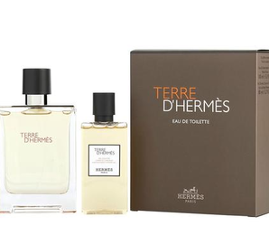 Hermès 愛馬仕 大地男士淡香水EDT 100mL+頭發(fā)身體香氛潔凈沐浴露80mL