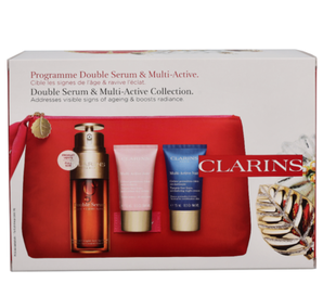 CLARINS 嬌韻詩 黃金雙萃賦活精華修護套裝（雙萃50ml+多元日晚霜15ml*2）