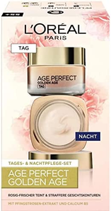 L'Oreal Paris歐萊雅 Age Perfect 系列金致臻顏面霜套裝（日霜50ml+晚霜50ml） 湊單到手89.4元