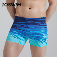 TOSWIM 拓胜 男士平角游泳裤 TS210550092004