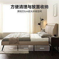 LANDBOND 聯邦 BP6905 頭層牛皮真皮床 1.5*2.0m