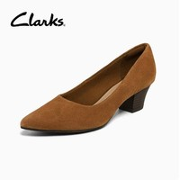 Clarks 其乐 女士粗跟单鞋 261678354