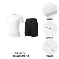 PEAK 匹克 男子运动T恤+短裤套装 10068500602245