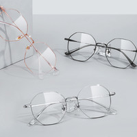 LASHION 乐申 121211 纯钛眼镜框+平光防蓝光镜片