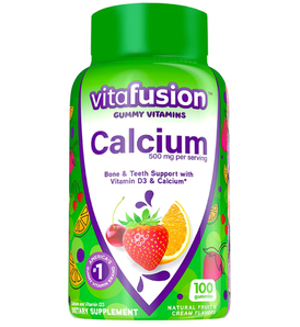 Vitafusion 小熊糖 成人钙+维生素D水果味软糖100粒  含税直邮95.75元