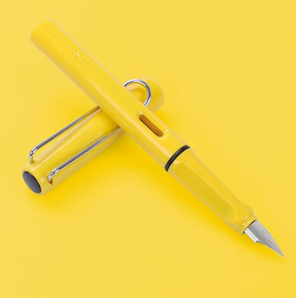书写稳定！Jinhao 金豪 钢笔 619 黄色 EF尖 单支装