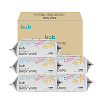 kub 可优比 88vip：kub 可优比 手口专用婴儿柔湿巾80抽x5 包