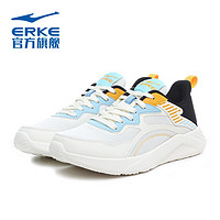 ERKE 鴻星爾克 跑步鞋男女軟彈輕便跑鞋緩震耐磨軟底鞋子 51121103065-001（男） 40