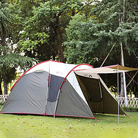 牧高笛 MOBIGARDEN） 帳篷 戶外露營防風防雨雙層大空間家庭休閑帳篷后室 橄欖綠
