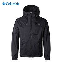 哥伦比亚 男户外防风耐磨舒适透气连帽单层外套