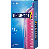 jissbon杰士邦螺纹三合一安全套6只