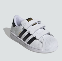 最大35碼！adidas Superstar 中童款魔術貼板鞋