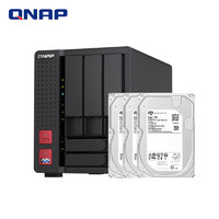 QNAP 威聯(lián)通 TS-564 五盤位NAS (N5105、8GB）+希捷8T*3