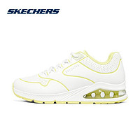 SKECHERS 斯凱奇 夏季新款氣墊板鞋休閑透氣小白鞋女輕便厚底運(yùn)動(dòng)鞋子155629