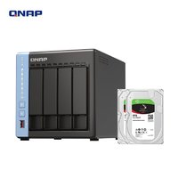 QNAP 威聯(lián)通 TS-464C 四盤位NAS網(wǎng)絡(luò)存儲服務(wù)器（N5105、8GB）+希捷酷狼8TB*2套裝