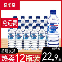 泉陽泉 天然礦泉水弱堿性小瓶裝飲用水600ml*12瓶 600ml*6瓶