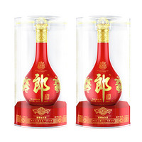 LANGJIU 郎酒 53度紅花郎15醬香型高檔白酒500ml*2瓶