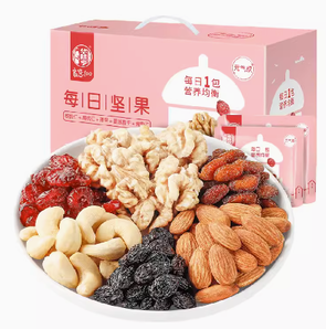 88VIP！華味亨 每日?qǐng)?jiān)果元?dú)饪?50g/30袋 混合干果禮盒