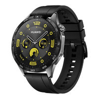 HUAWEI 華為 WATCH GT4 智能手表 46mm 曜石黑 氟橡膠表帶