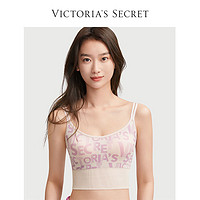 VICTORIA'SSECRET维密全新一体式针织字母舒适背心式运动文胸内衣女