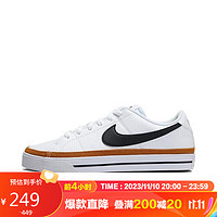 NIKE 耐克 女子板鞋COURT LEGACY NN運動鞋DH3161-100黑色37.5碼