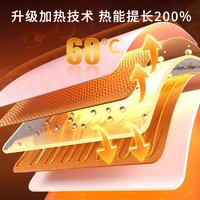 FRW 芙蓉王 電熱毯調(diào)溫智能開關(guān)家用學(xué)生宿舍新款電褥子單人加熱坐墊 150*70cm單人單控 藍(lán)灰色舒適絨