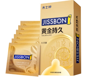 PLUS会员！jissbon 杰士邦 黄金持久安全套 含赠10只装（超凡持久*1+黄金持久*9）