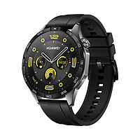 HUAWEI 華為 WATCH GT 4 運動智能手表 46mm 黑色氟橡膠表帶