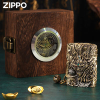 ZIPPO 之宝 貔貅打火机 古铜色 【单机不含油+木盒】
