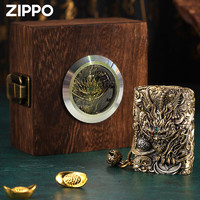 ZIPPO 之寶 貔貅打火機(jī) 古銅色 【單機(jī)不含油+木盒】