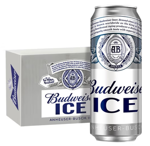 Budweiser 百威 ICE 醇正清爽 冰啤 500ml*18聽 整箱裝