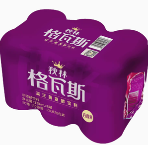 秋林·格瓦斯 俄羅斯風(fēng)味飲料 百香果味 330ml*6罐