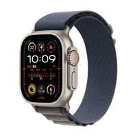 Apple 苹果 Watch Ultra2 智能手表 GPS+蜂窝版 49mm 钛金属 蓝色 高山回环表带 小号