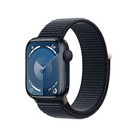 Apple 蘋果 Watch Series 9 智能手表 GPS款 45mm 午夜色 回環(huán)式運動表帶