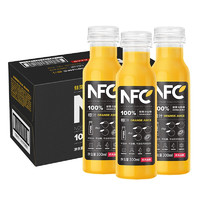 农夫山泉 100%NFC果汁橙汁 300mL 6瓶 