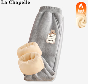 La Chapelle 儿童加绒卫裤