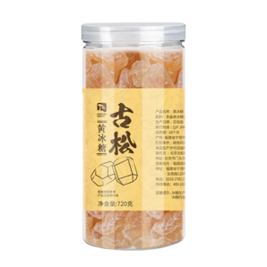 自然結(jié)晶無脫色！古松 黃 冰 糖720g