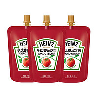 Heinz 亨氏 番茄沙司番茄酱家用肯德基薯条蘸酱同款便携120g*3袋