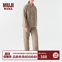 MUJI 無印良品 无印良品 女式绗缝家居睡衣套装家居服秋冬季BB2ORA3A  L/XL170/92A,170/74A